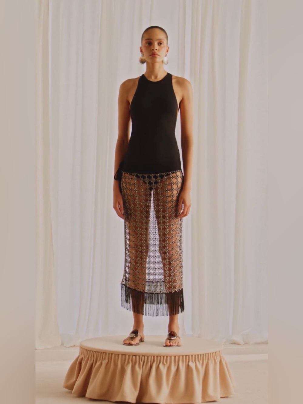 Beaded Fringe skirt - Picture 4 of 9